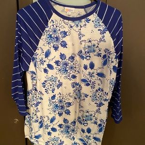 LuLaRoe L Blue Randy